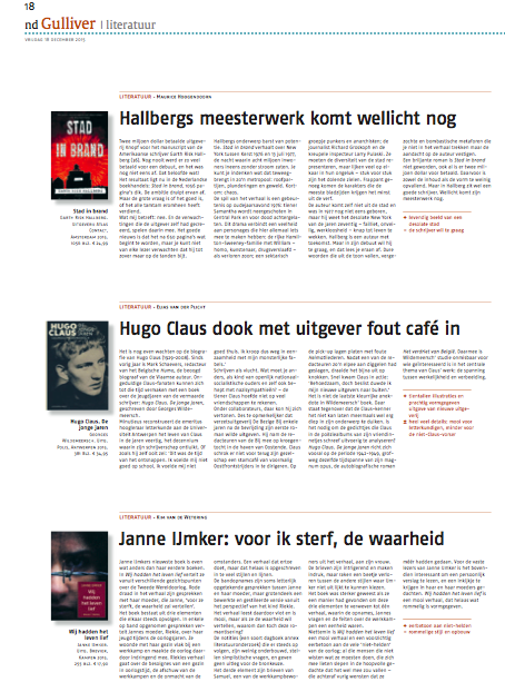 Kim van de Wetering in het Nederlands Dagblad Janne IJmker