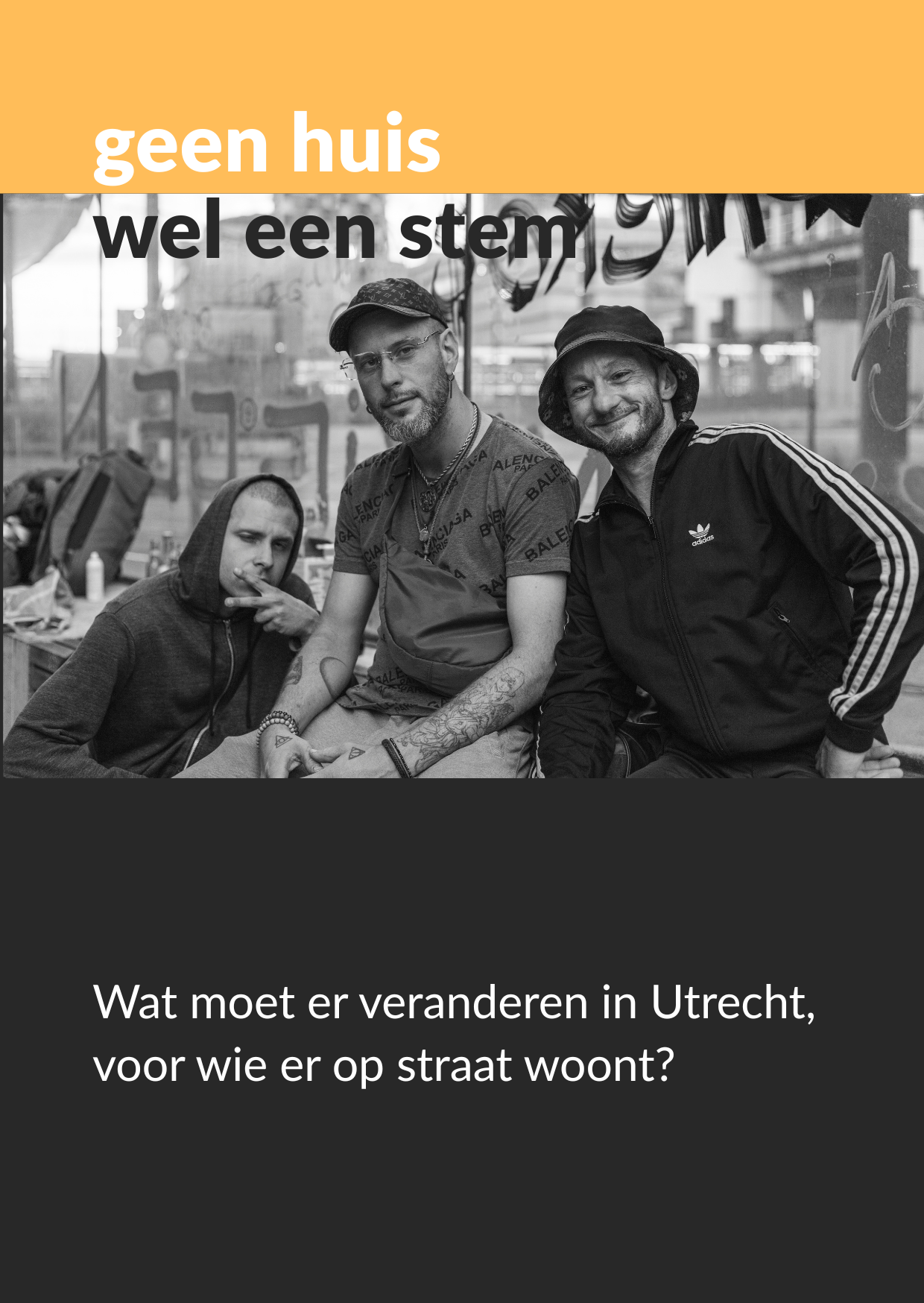 Geen huis, wel een stem - 1