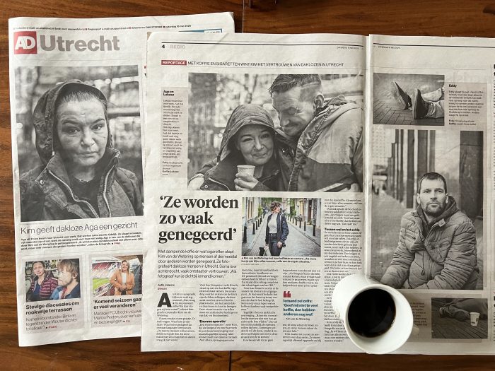 AD Utrecht interview Kim van de Wetering koffie en voeten